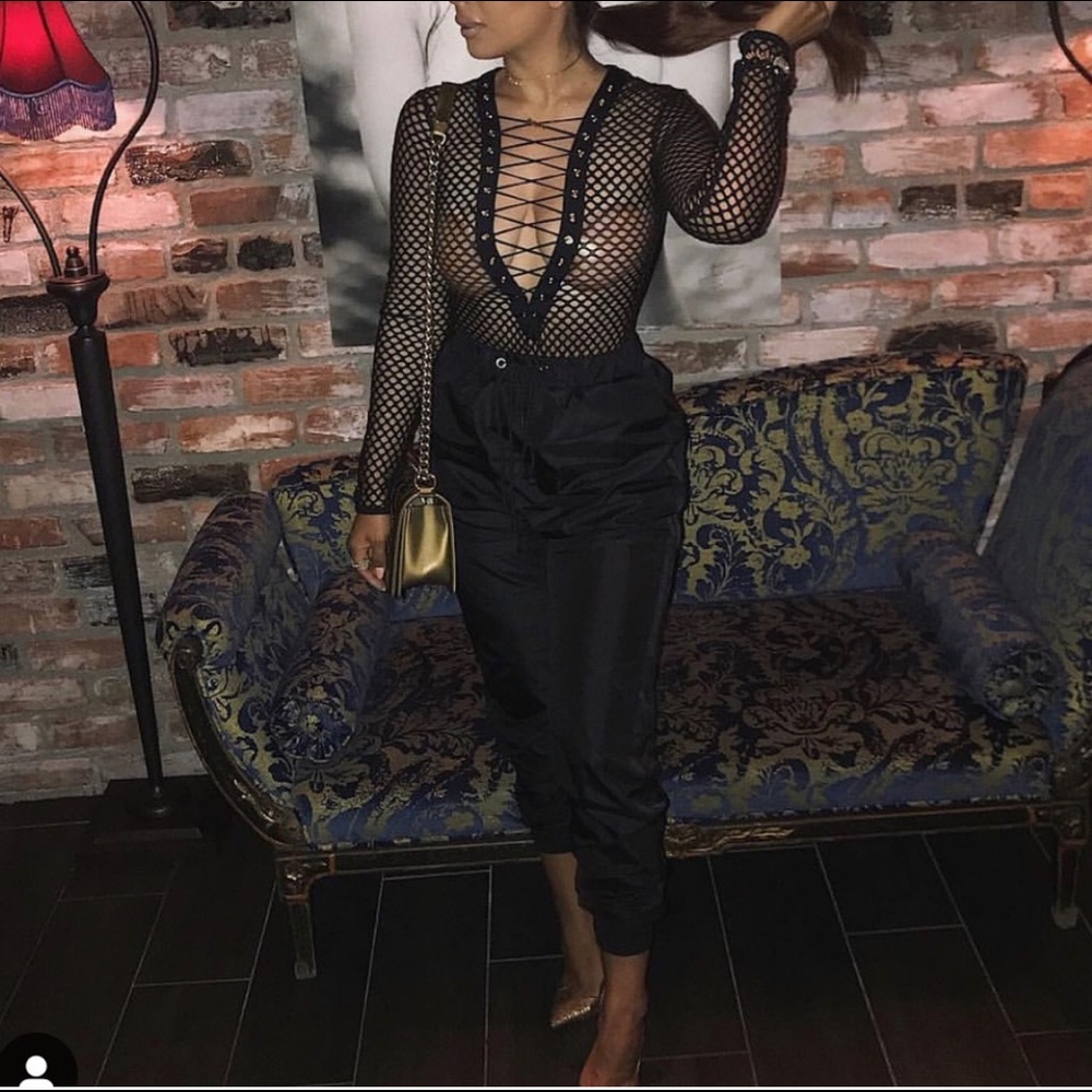 Fishnet bodysuit